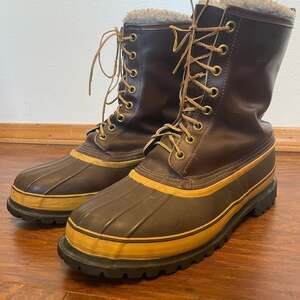 La Crosse Vintage Winter Boots Insulated Leather Rubber Wool Vibram Men’s 13